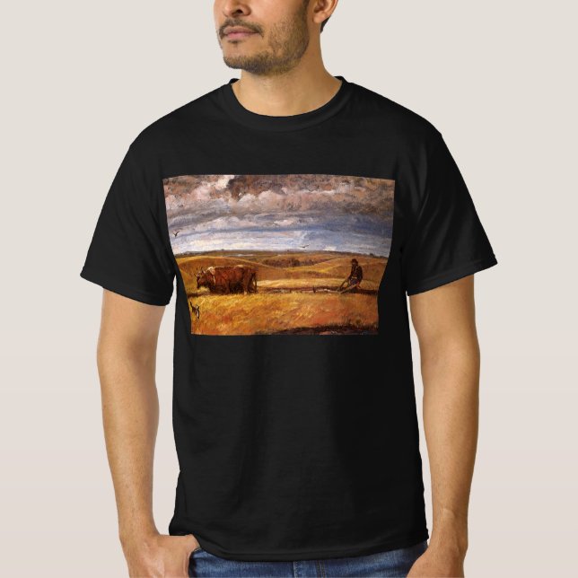 Buffalo Bones Plowinz von Harvey Thomas Dunn T-Shirt (Vorderseite)