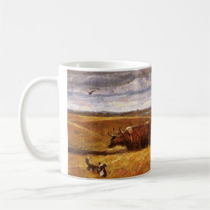 Buffalo Bones von Harvey Thomas Dunn untergepflügt Kaffeetasse