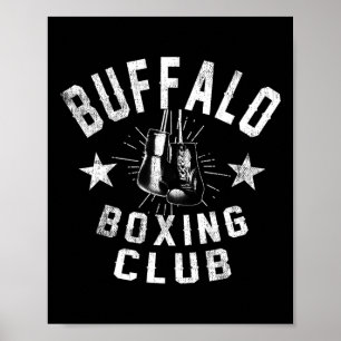 Buffalo Boxing Club - Vintager, gestörter Boxer Poster