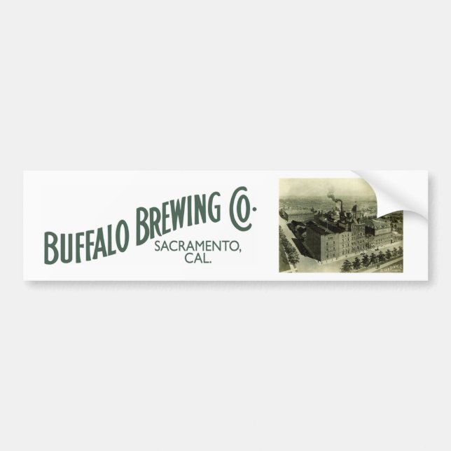 Buffalo Brewing Company, Sacramento, CA Autoaufkleber (Vorne)