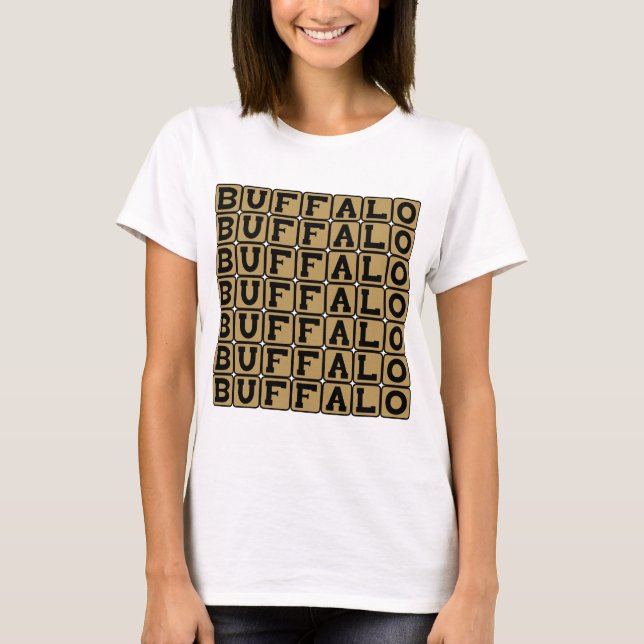 Buffalo Buffalo Buffalo Buffalo Buffalo Buffalo T-Shirt (Vorderseite)