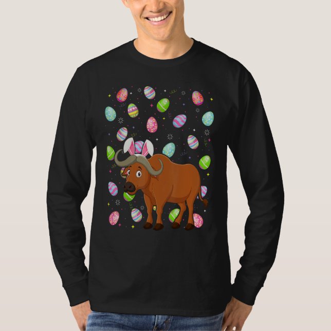 Buffalo Bunny Easter Egg Funny Buffalo Ostersao Su T-Shirt (Vorderseite)