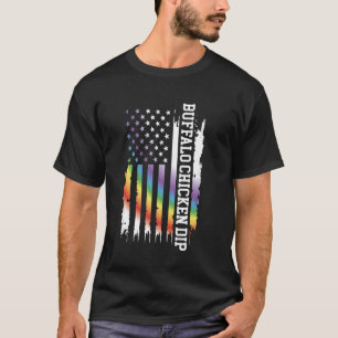 Buffalo Chicken Dip Vereinigte Staaten Regenbogen T-Shirt