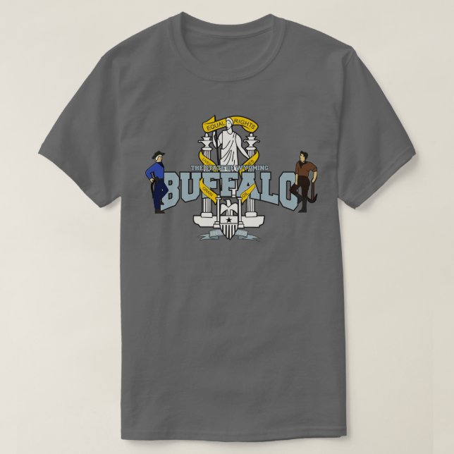 Buffalo City Der Staat des Begierden T-Shirt (Design vorne)