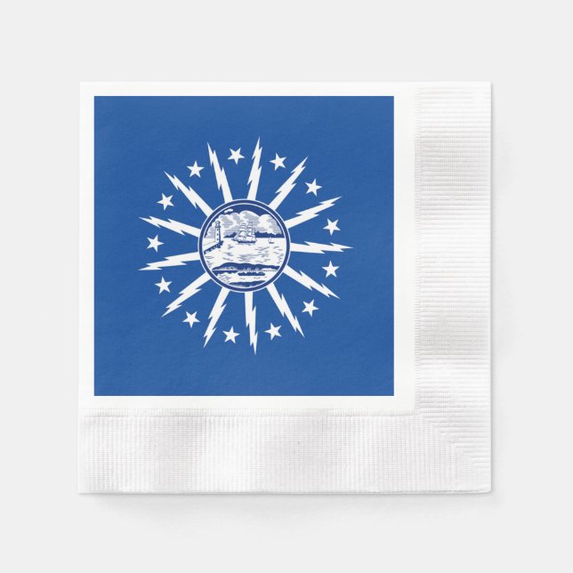 Buffalo City flag Serviette (Vorderseite)