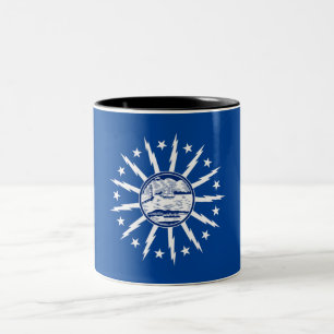 Buffalo City flag Zweifarbige Tasse