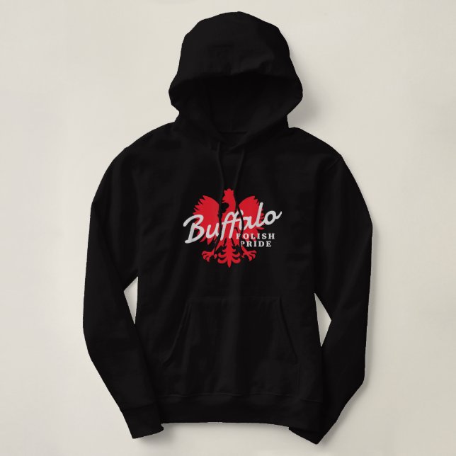 Buffalo Dyngus Tag Polnischer Stolz Adler Hoodie (Design vorne)