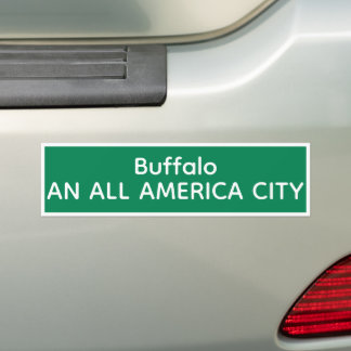 Buffalo EINE ALL AMERIKASTADT Autoaufkleber