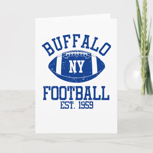 Buffalo Football Fan Geschenk Idee Karte (Vorderseite)