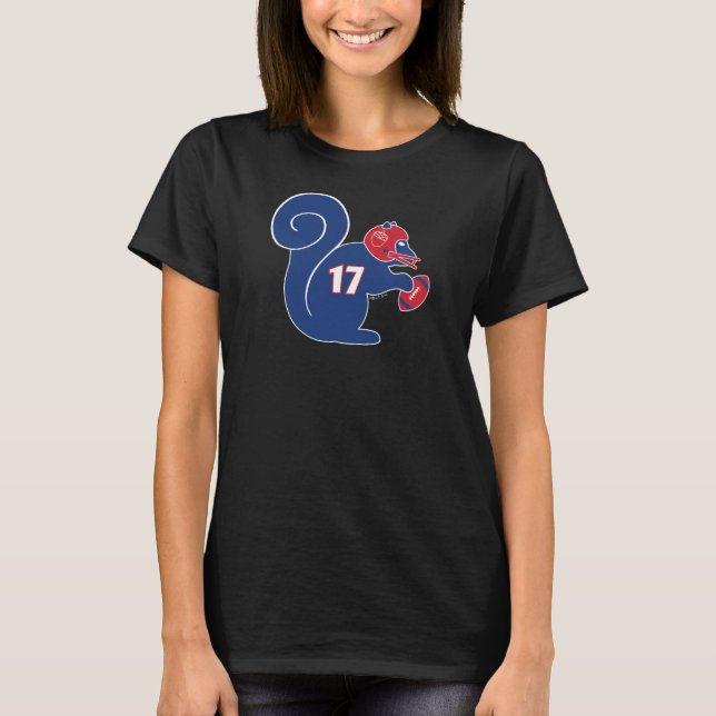 Buffalo Football Squirrel T-Shirt (Vorderseite)