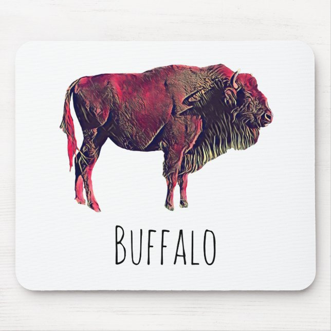 Buffalo-Geschenk Mousepad (Vorne)