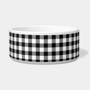 Buffalo Gingham Black and White Karo Kariert Therm Napf