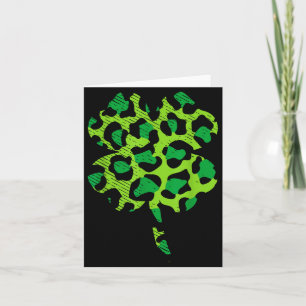 Buffalo Grün Leopard Karo Shamrock Cool St Patri Karte