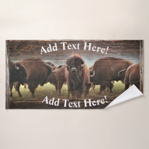 Buffalo Herd Badhandtuch Set