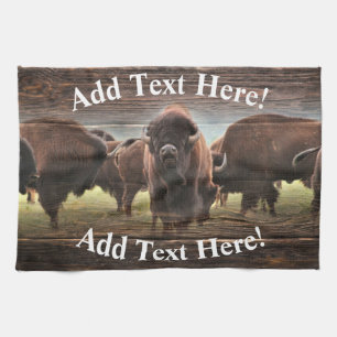 Buffalo Herd Geschirrtuch