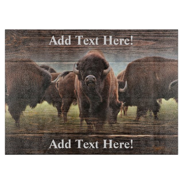 Buffalo Herd Schneidebrett (Vorderseite)