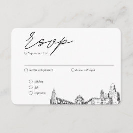 Buffalo Hochzeit traditionelle UAWG Option Begleitkarte