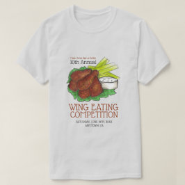 Buffalo Hot Chicken Wings Wing Eating Wettbewerb T-Shirt