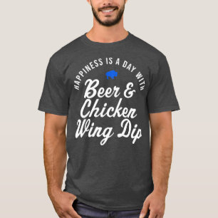 Buffalo Hühnchen Wing Dip Bier Glück T-Shirt