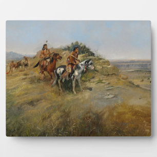 Buffalo Hunt, 1891 (Öl auf Leinwand) Fotoplatte