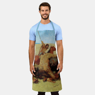 Buffalo Hunt by Remington, Vintager Indianer Schürze