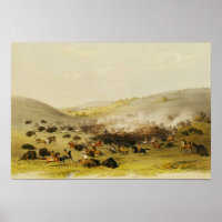 Buffalo Hunt, Surround, c.1832