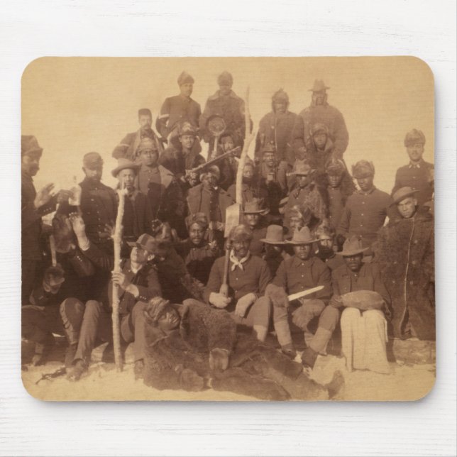 Buffalo Kämpfer der US-Schwarzkavalie Mousepad (Vorne)