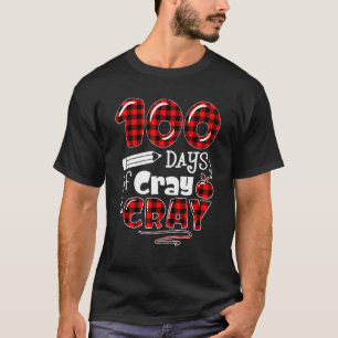 Buffalo Kariert 100 Tage Cray Cray Crayons Erwachs T-Shirt