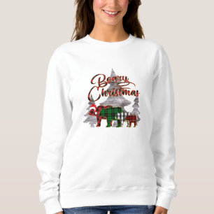 Buffalo Kariert Beary Christmas Sweatshirt