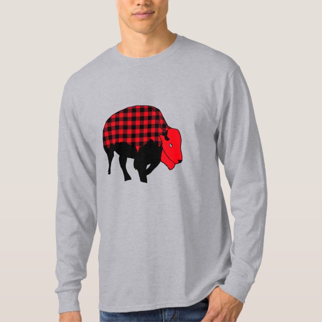 Buffalo Kariert Bison Shirt (Vorderseite)