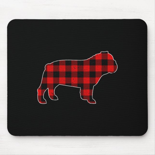Buffalo Kariert Bulldog Mousepad (Vorne)