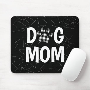 Buffalo Kariert DOG MAMA Pawprint Mousepad
