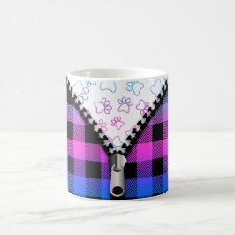 Buffalo Kariert Dog Paws Kaffeetasse