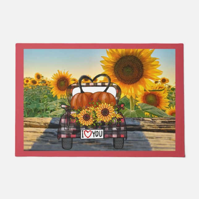 Buffalo Kariert Fall Fußmatte (Vorderseite)