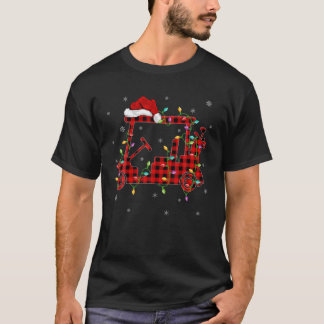 Buffalo Kariert Family Matching Golf Weihnachten T-Shirt