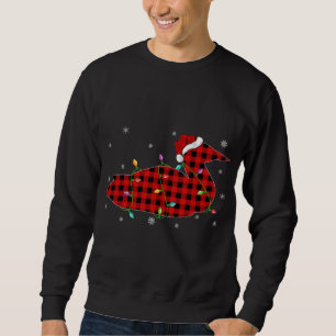 Buffalo Kariert Family Matching Loon Bird Weihnach Sweatshirt