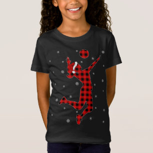 Buffalo Kariert Family Matching Volleyball Weihnac T-Shirt