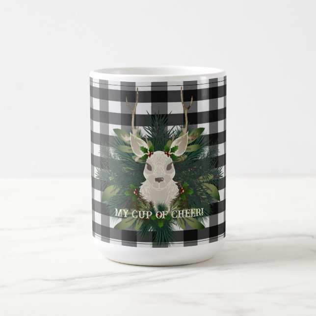 Buffalo Kariert Festivals Weihnachten Kaffeetasse (Mittel)