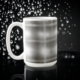 Buffalo kariert grau Tartan Aquarell rustikal Kaffeetasse