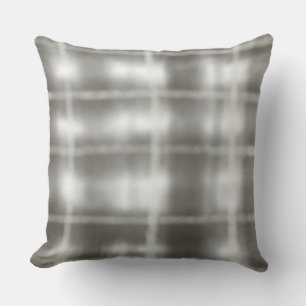 Buffalo kariert grau Tartan Aquarell rustikal Kissen