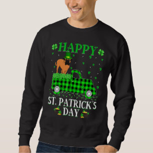 Buffalo Kariert Green Truck Bullmastiff Dog St Pat Sweatshirt