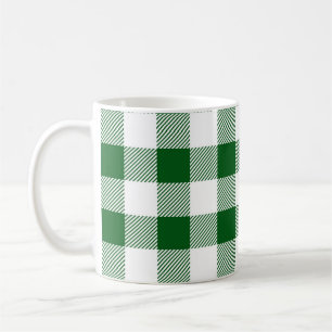 Buffalo Kariert Green White Karo  Kaffeetasse