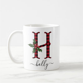 Buffalo Kariert H Monogram Weihnachtskaffee Tasse