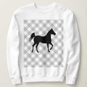 Buffalo Kariert Horse Lover (nicht so) Ugly Sweate Sweatshirt