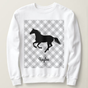Buffalo Kariert Horse Lover (nicht so) Ugly Sweate Sweatshirt