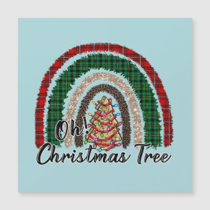 Buffalo Kariert & Leopard Print Rainbow (2) Magnetkarte