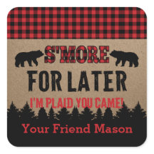 Buffalo Kariert Lumberjack S'more Gefallen Sticker