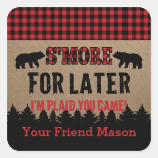Buffalo Kariert Lumberjack S'more Gefallen Sticker