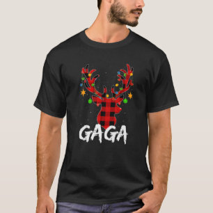 Buffalo Kariert Matching Reindeer Gaga Christmas P T-Shirt