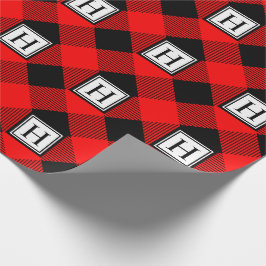 Buffalo Kariert Monogram Traditionelle Weihnachten Geschenkpapier